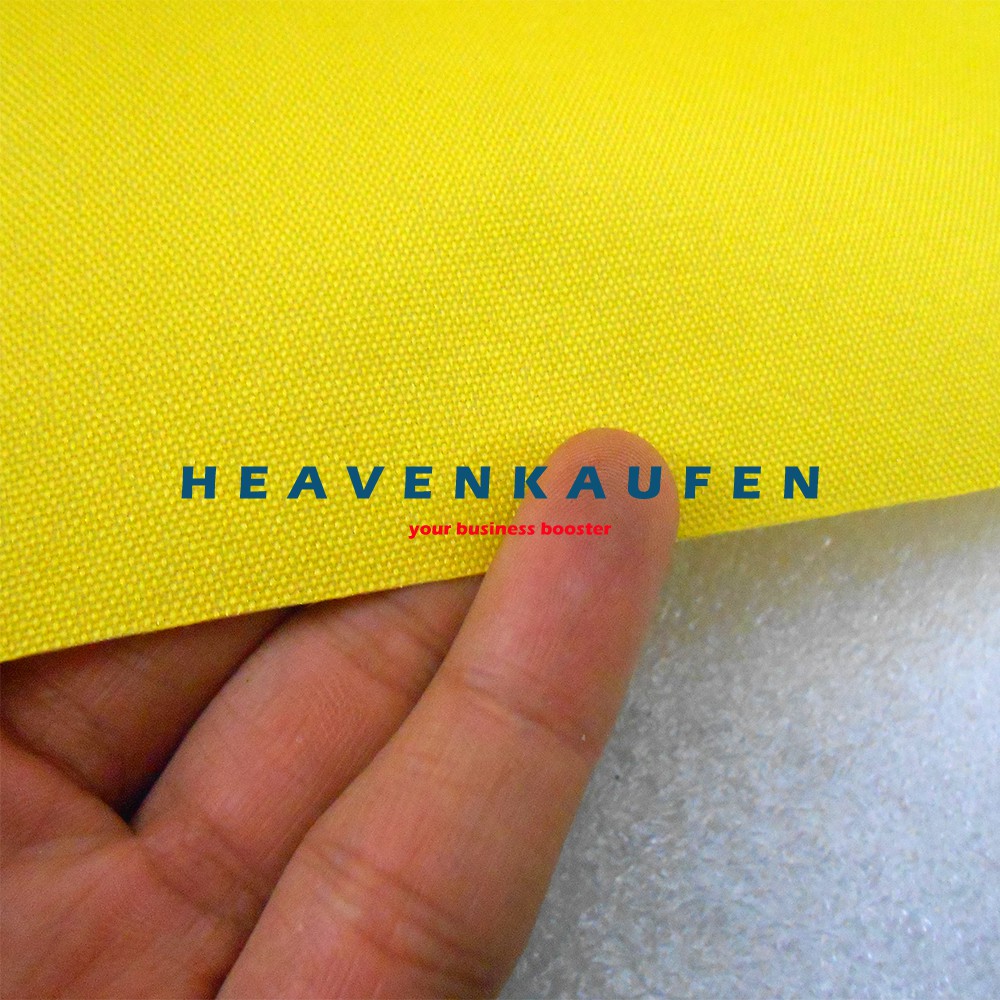 Bahan Kain Tas Polyester 300D Warna Kuning Harga Per Meter
