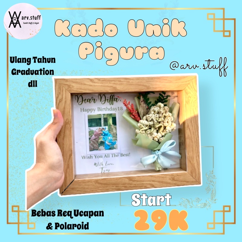 Kado Unik Pigura 3D / hadiah wisuda graduation gift hiasan dinding murah