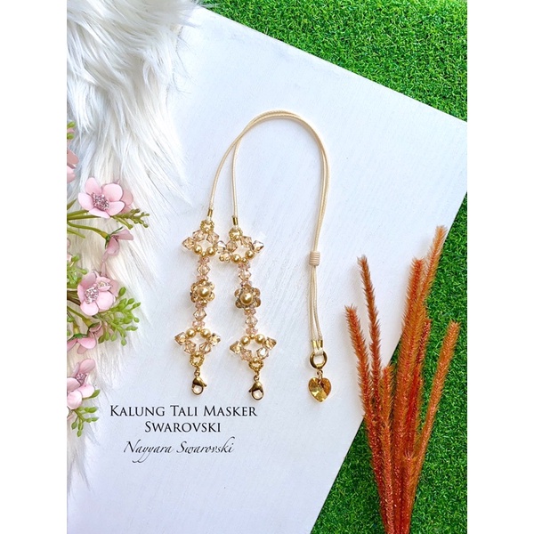 Kalung Tali Masker Swarovski