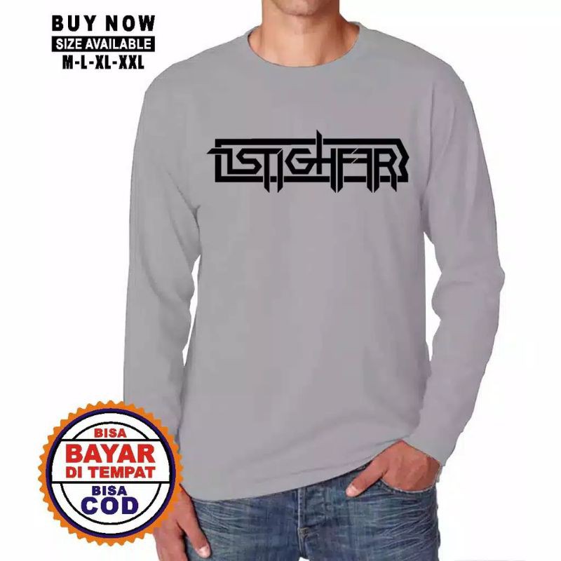 Kaos Dakwah Islami Lengan Panjang ISTIGHFAR size L/XL/XXL-4