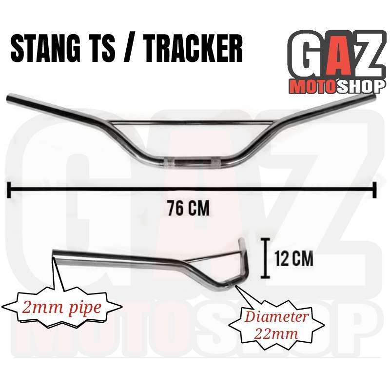 Stang Trail TS Tracker XSR 155 Crhome Hitam Stir Palang Model Suzuki TS DT Custom W175