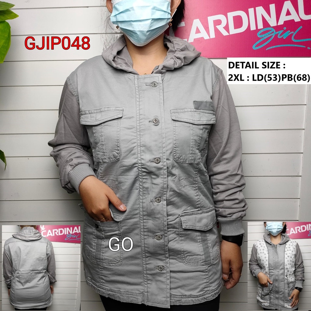 gof JKG CARDINAL GIRL JAKET KANVAS Cewek Pakaian Wanita Outerwear Distro Jaket Original!