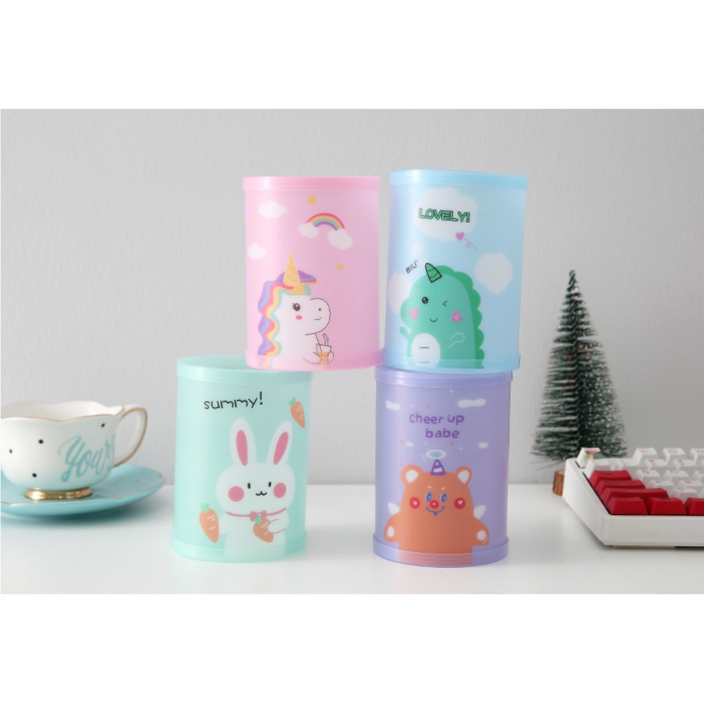 Kotak Pensil, Tempat Pensil Motif Korea, Kotak Pulpen Alat Tulis Kantor ATK