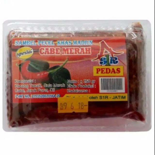 

Sambel Pecel Khas Madiun 250 gram Cap Cabe Merah