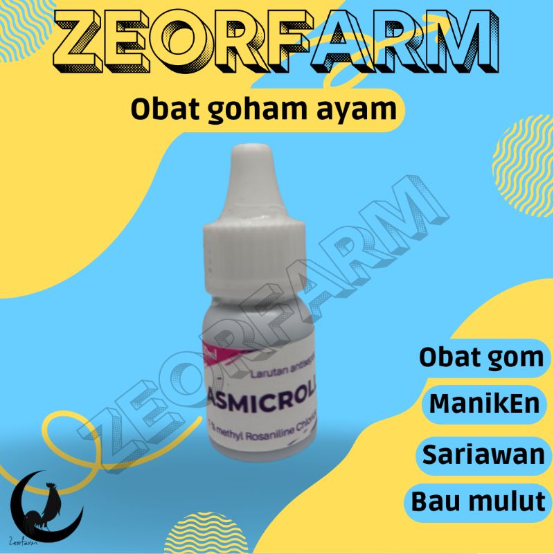 obat maniken ayam manik gom sariawan mulut bau asmicroll