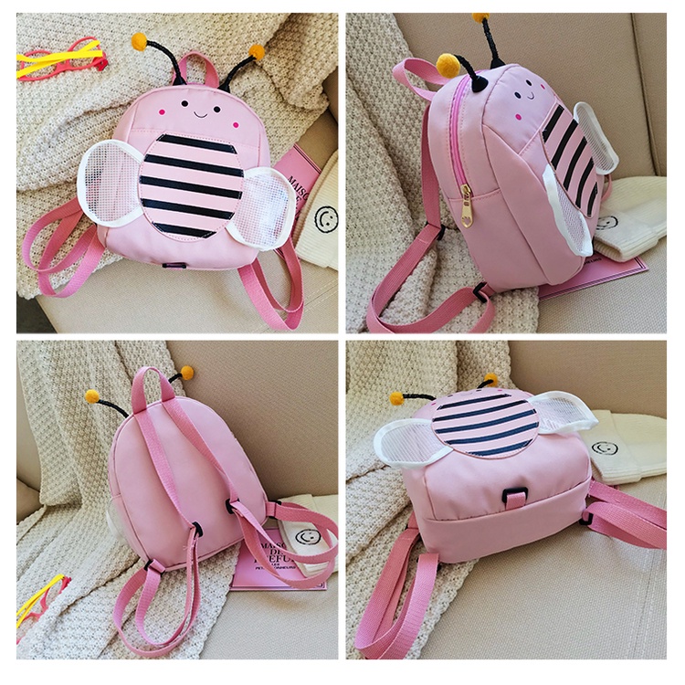 Tas Ransel Anak Sekolah Lucu Karakter Lebah 3D Import