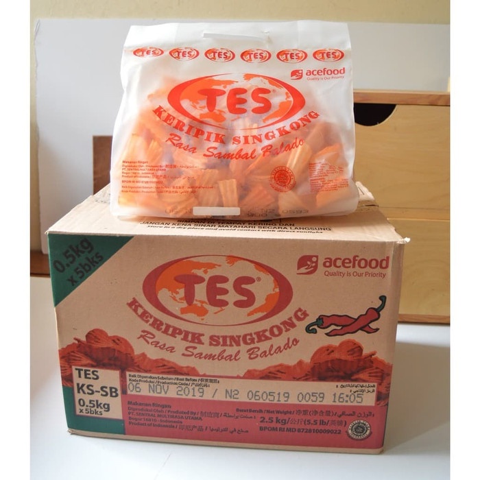 

NEW TES keripik singkong Balado 250 gram