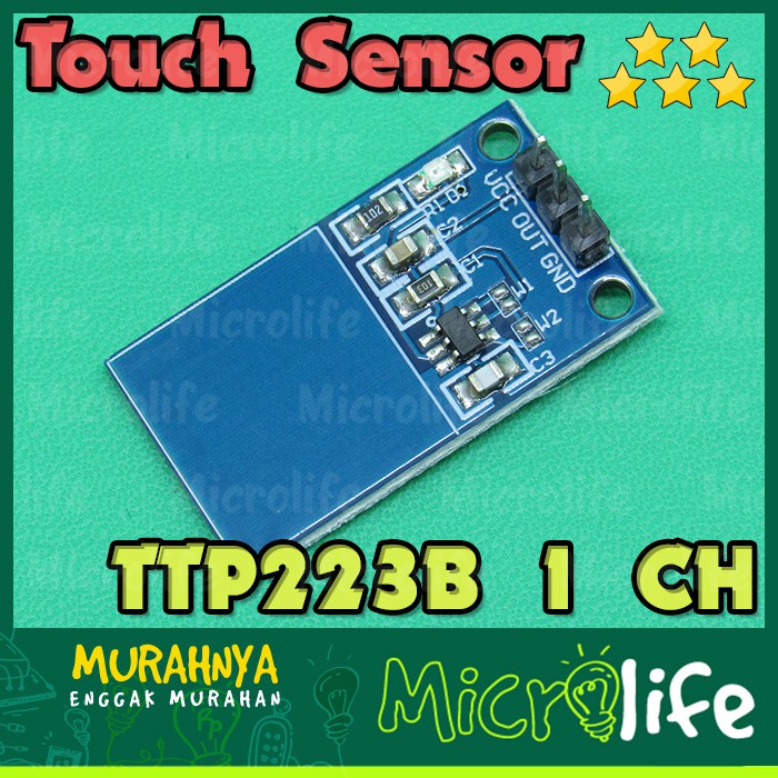 TTP223B TOUCH SENSOR 1 CHANNEL CAPACITIVE MODULE