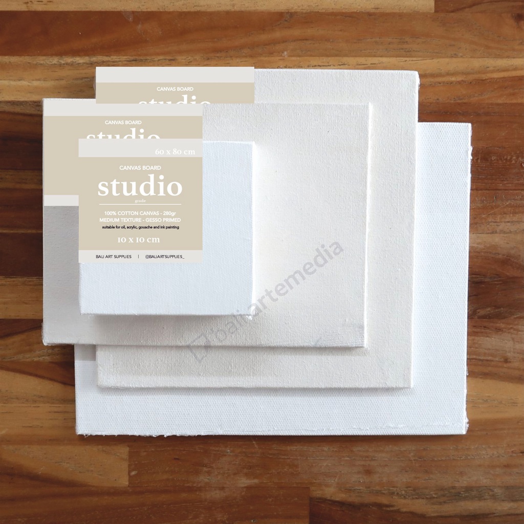 100% Cotton Canvas Board Bali Artemedia - Studio Grade