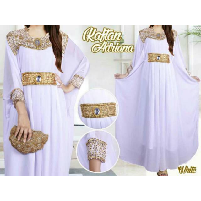 BEST SELLER Adriana kaftan payet mewah