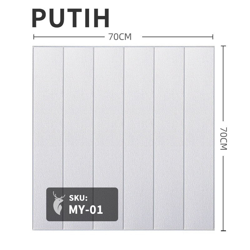 Wallpaper Dinding Foam 3D Kecil Motif Batu Bata/Walpaper Stiker Dinding Dekorasi Kamar Murah 70 x 77 cm best seller-KAYU 3mm MY301