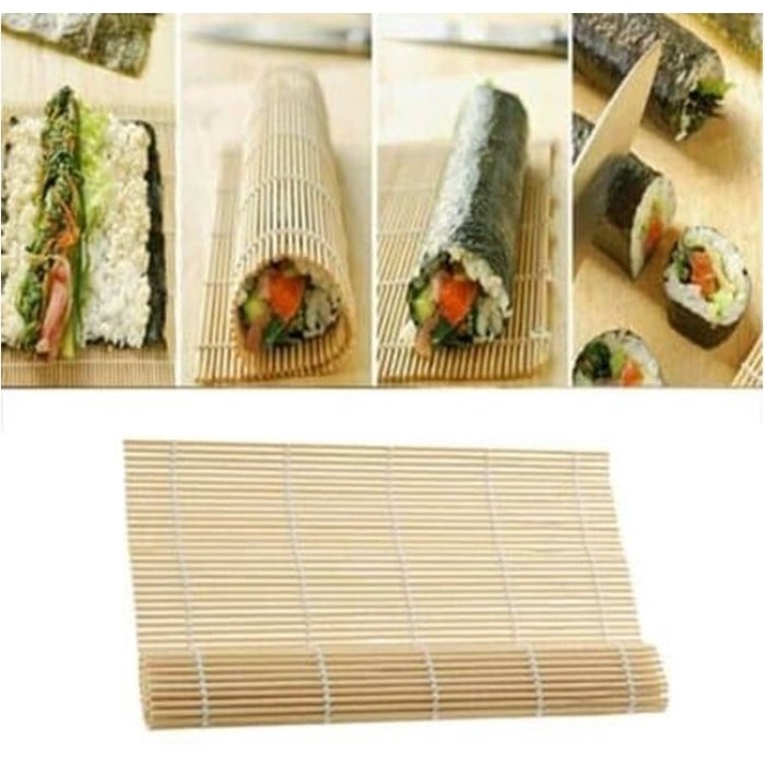 Gulungan Sushi Roll Bambu Roller Mat Penggulung Sushi Bamboo