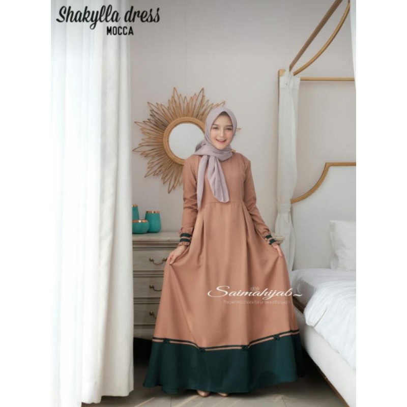 [Fashion Muslim] Gamis SAIIMA DRESS maxy | moscrepe | busui friendly | terbaru