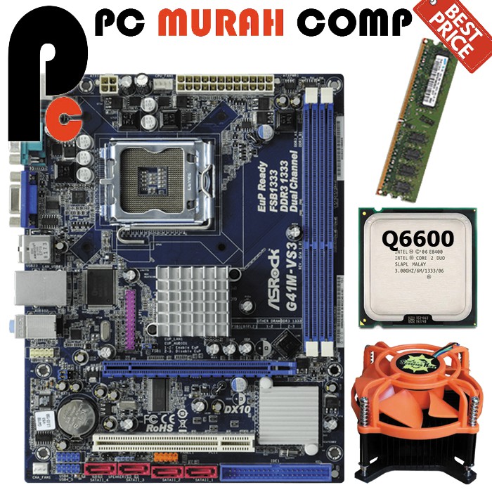 KOMPUTER PC CPU RAKITAN UNBK G41 SIAP PAKAI plus MONITOR SPC 19INCH