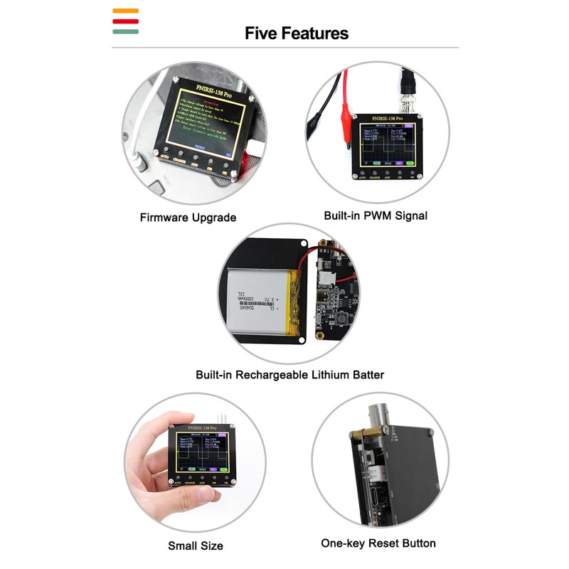 Osiloskop Digital 220V 200Khz Analog Bandwidth Dan 2.5Msa / s Untuk Perbaikan Peralatan