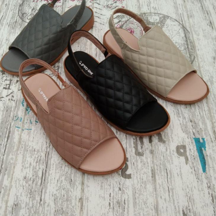 Paling Diminati SANDAL KOKOP WANITA MOTIF CHANEL NJ O1