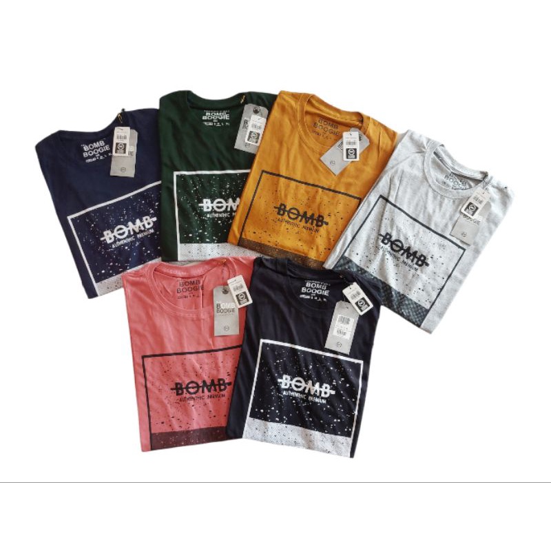 bisa cod kaos bombboogie original/ kaos distro bombboogie / kaos cowok murah / kaos