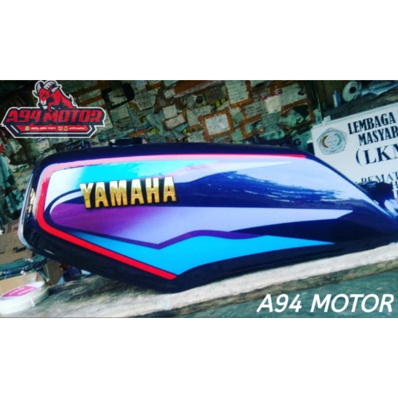 COVER TANGKI MOTOR YAMAHA RXKING RX KING KING 135 UNGU 1999