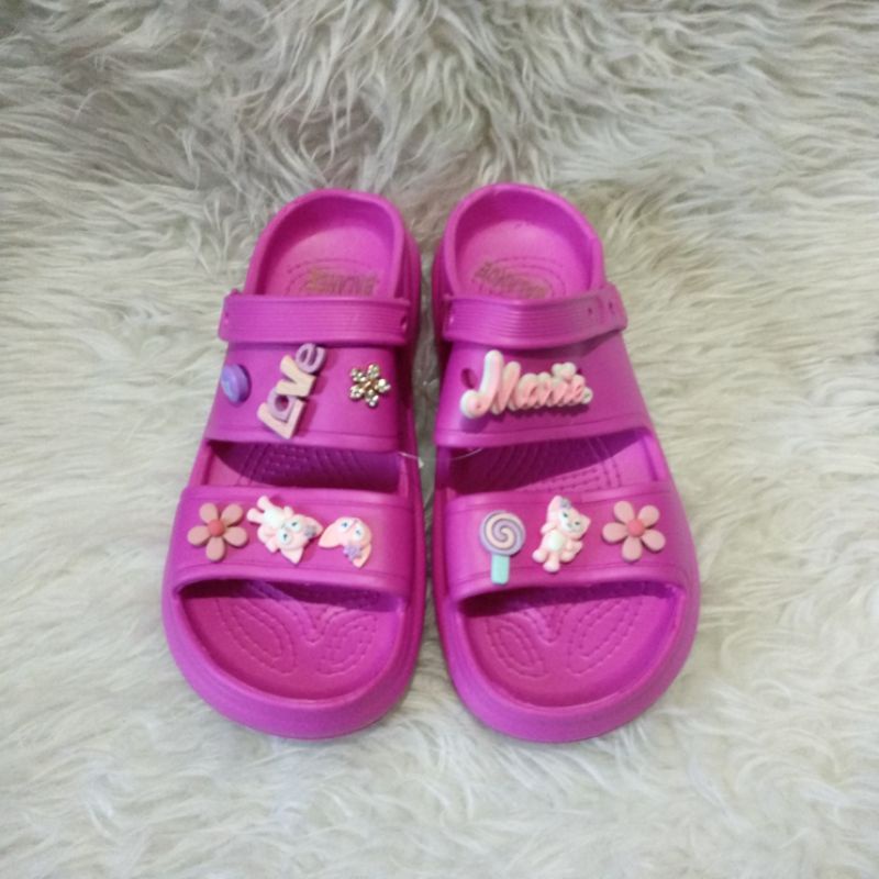 Fuji Sandal Strap 2 Pink Fanta | Original Merk Balance Sendal Wedges Impor Import Cewek Wanita Bumi 