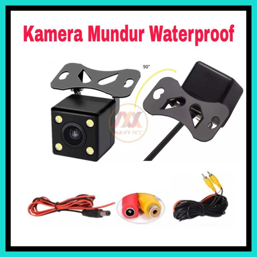 NA - Kamera Mundur Mobil Waterproof Universal Parking Camera 4 LED