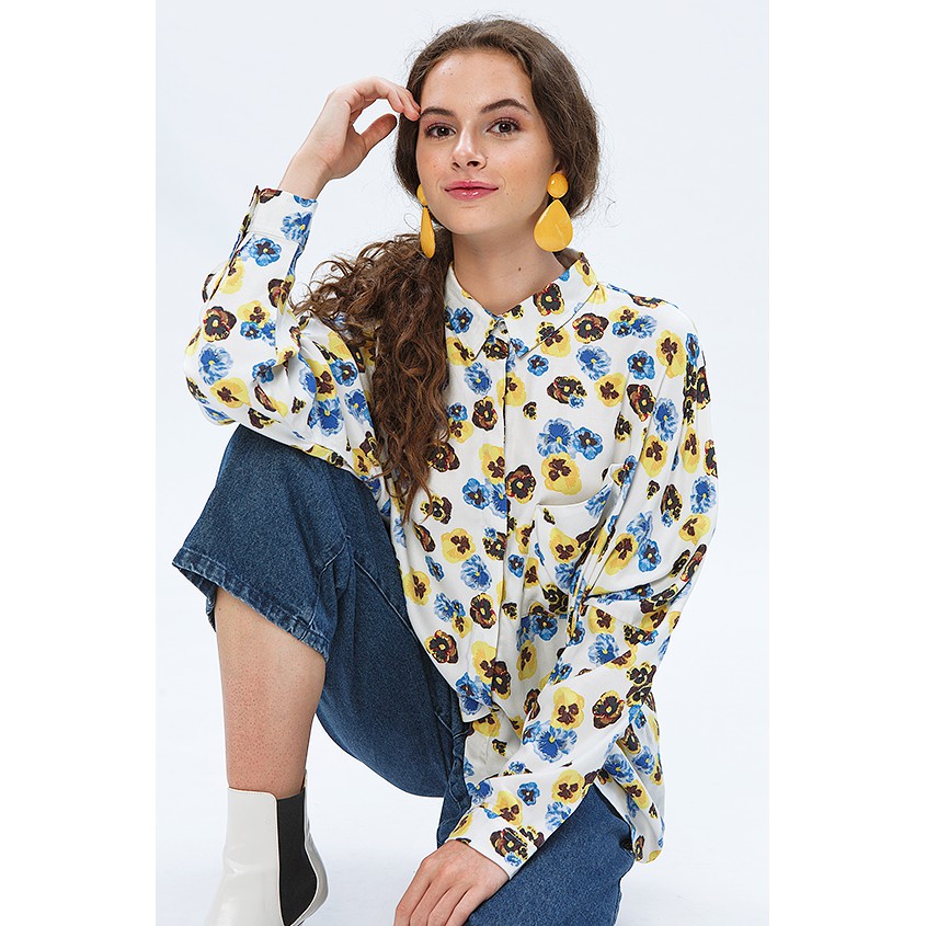 Off-White Floral Devon by COTTONINK x Ayang Cempaka