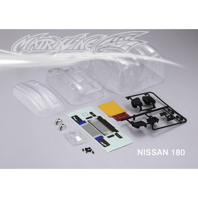 Matrixline NISSAN 180 SX Body Kit Upgrade 1/10 Rc Car PC201201E-1