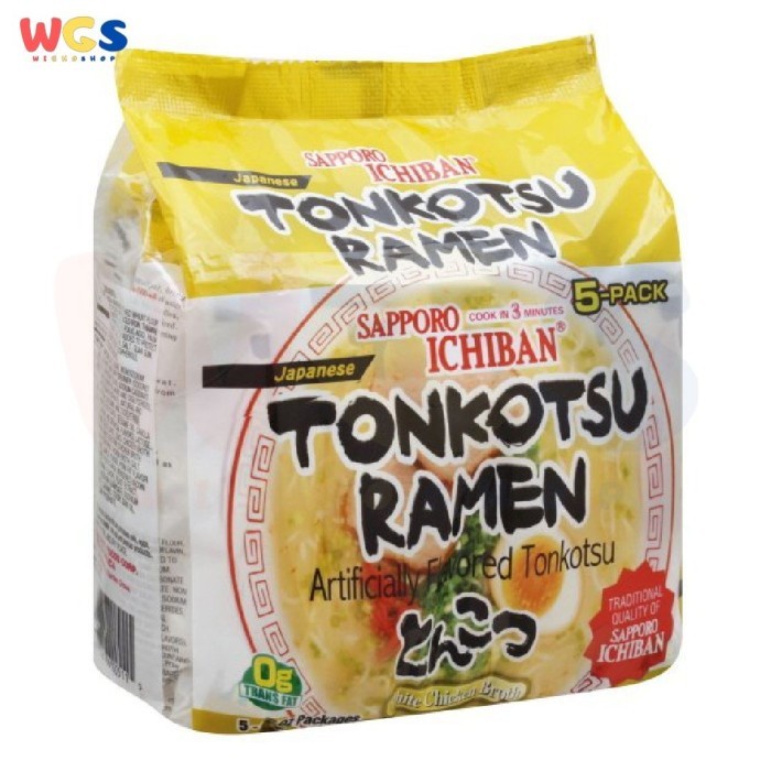 

Sapporo Ichiban Tonkotsu Ramen White Chicken Broth 5 pack x 104g