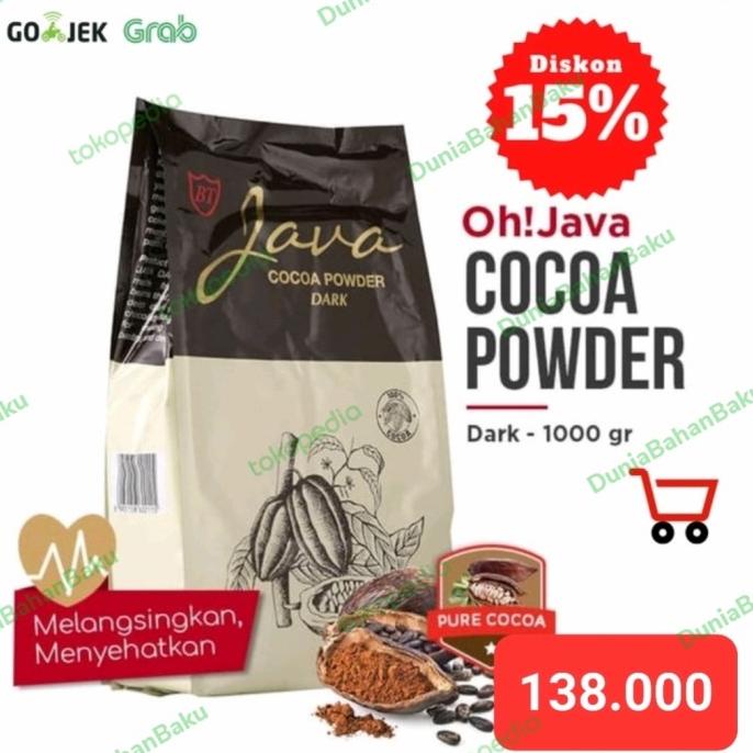 

[COD] JAVA DARK Cocoa Powder 1000g Dark Chocolate| ASLI (Bukan Repack) [COD]