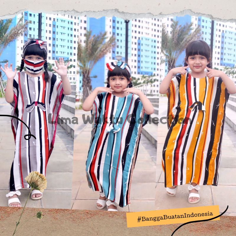 Kaftan Anak Kaftan anak free headband - kaftan anak premium - kaftan anak berkualitas - kaftan anak 