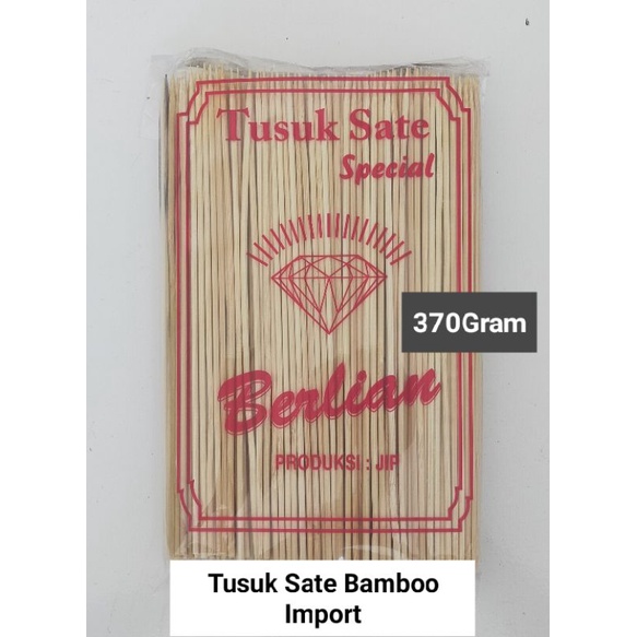 Tusuk Sate Bamboo Import Merk Berlian 370Gram