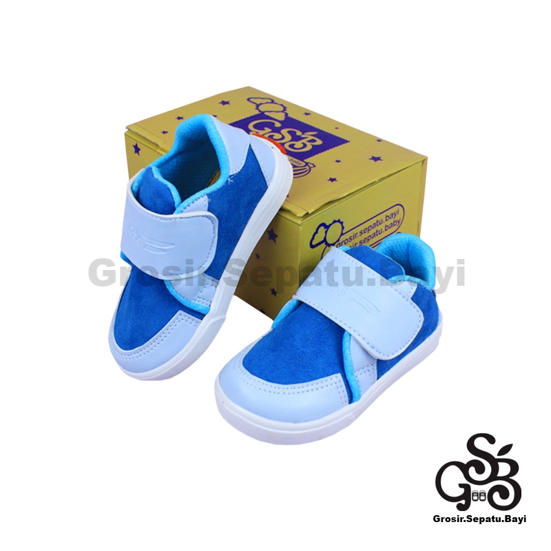 sepatu sneakers anak sepatu anak laki laki sepatu anak perempuan model casual suede polos kids Biru polos ringan  fleksibel &amp; Anti Slip