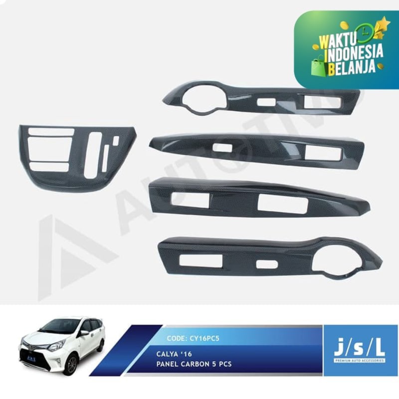 Toyota Calya Panel Carbon Interior 5 Pcs JSL