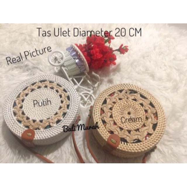 Tas Ata Bali/Tas Rotan/Tas bulat