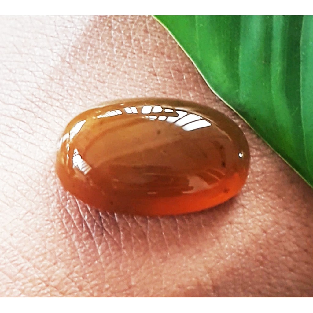 BACAN DOKO batu akik natural bacan coklat doko gulau super kristal giwang size jumbo 23mm