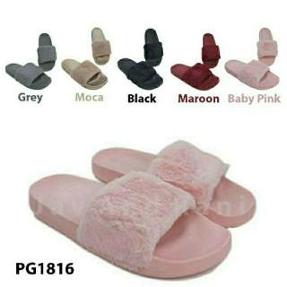  Sandal  bulu  korea Shopee Indonesia