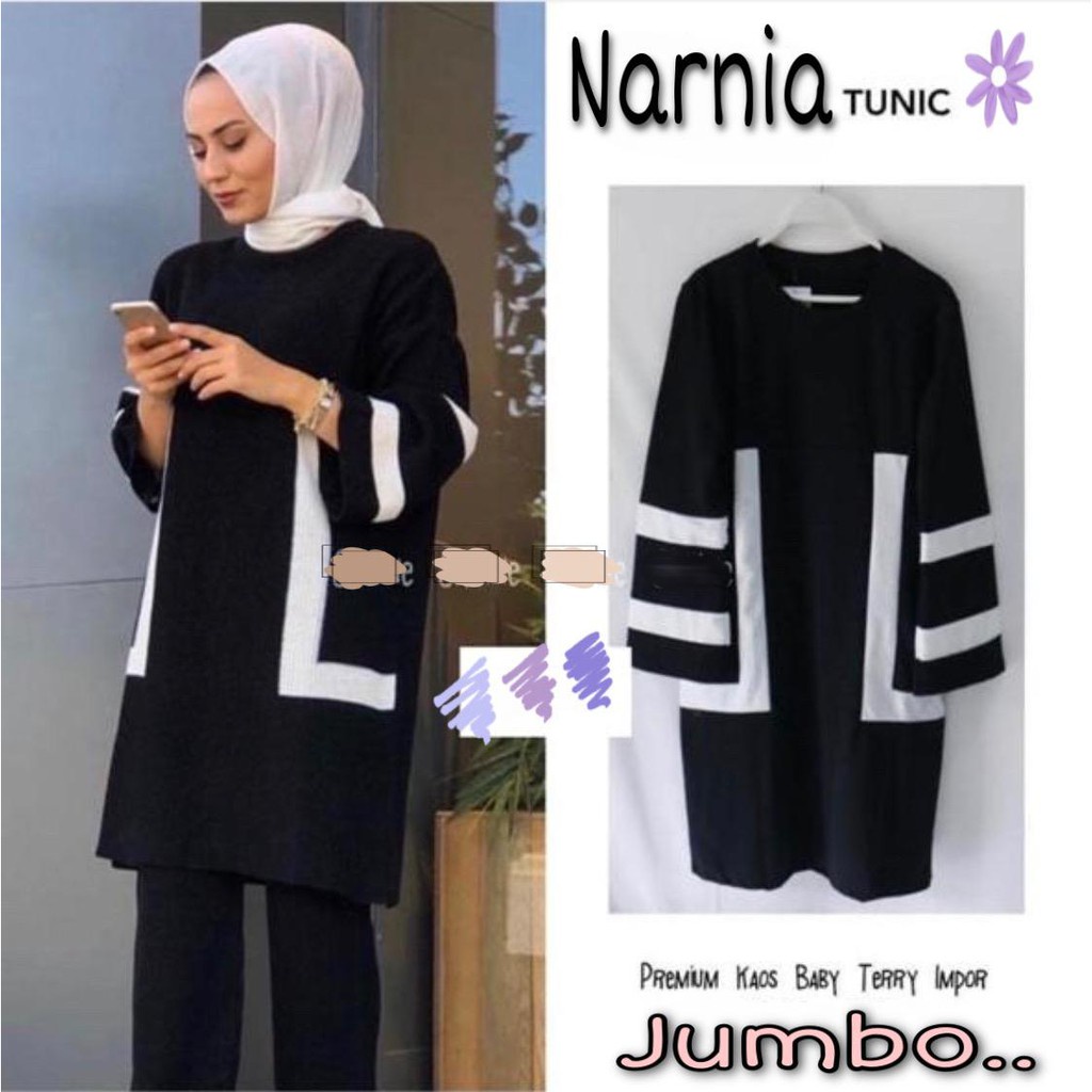 baju TUNIK dres wanita NARNIA NARNIA - konveksi murah