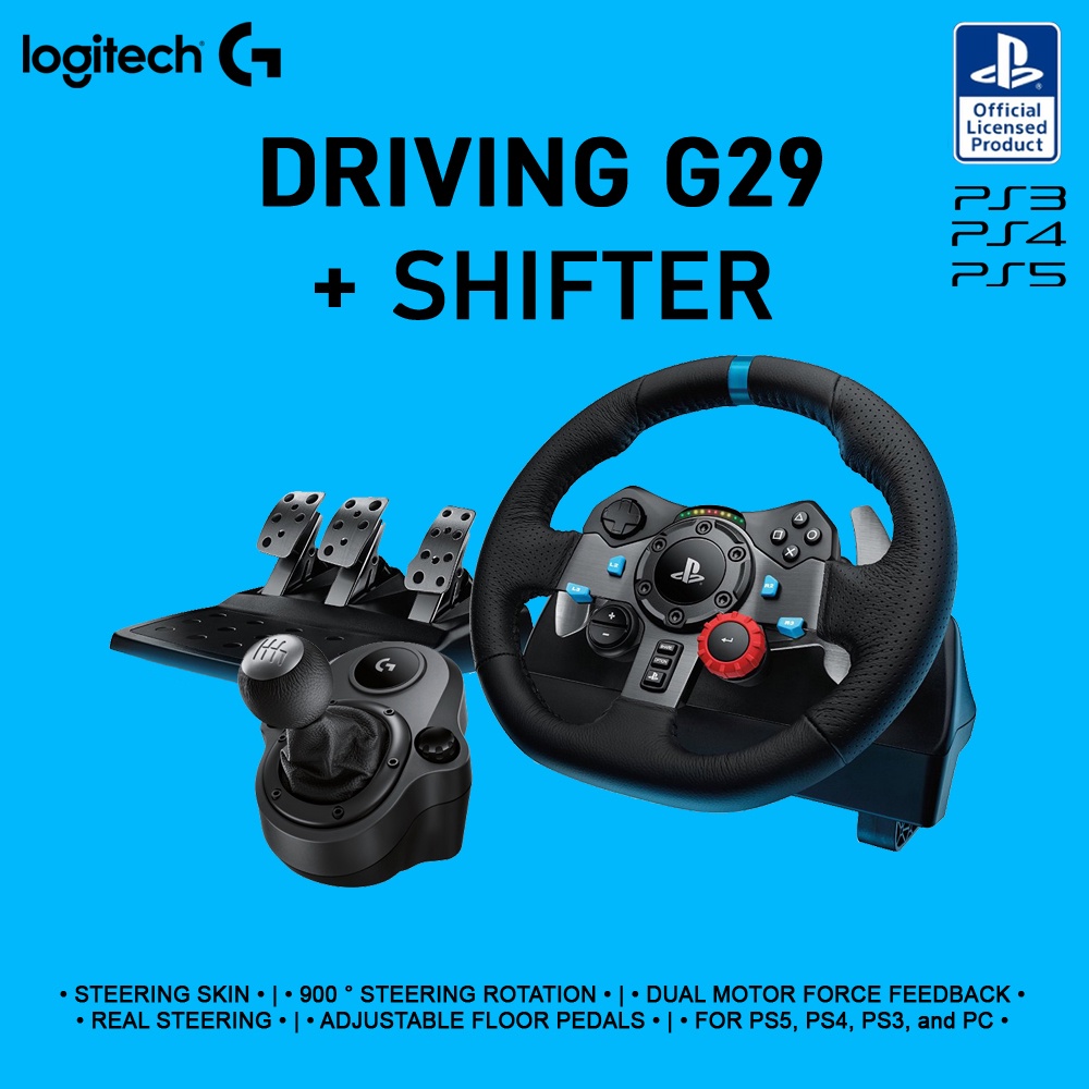Logitech G29 Driving Force Wheel + Drving Force Shifter