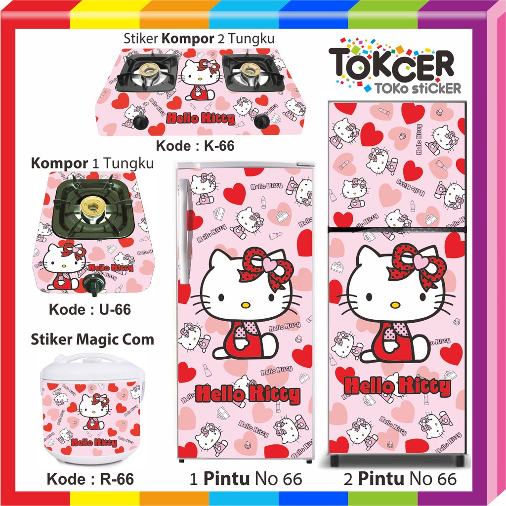 Stiker Kulkas dan Kompor  HELLO KITTY