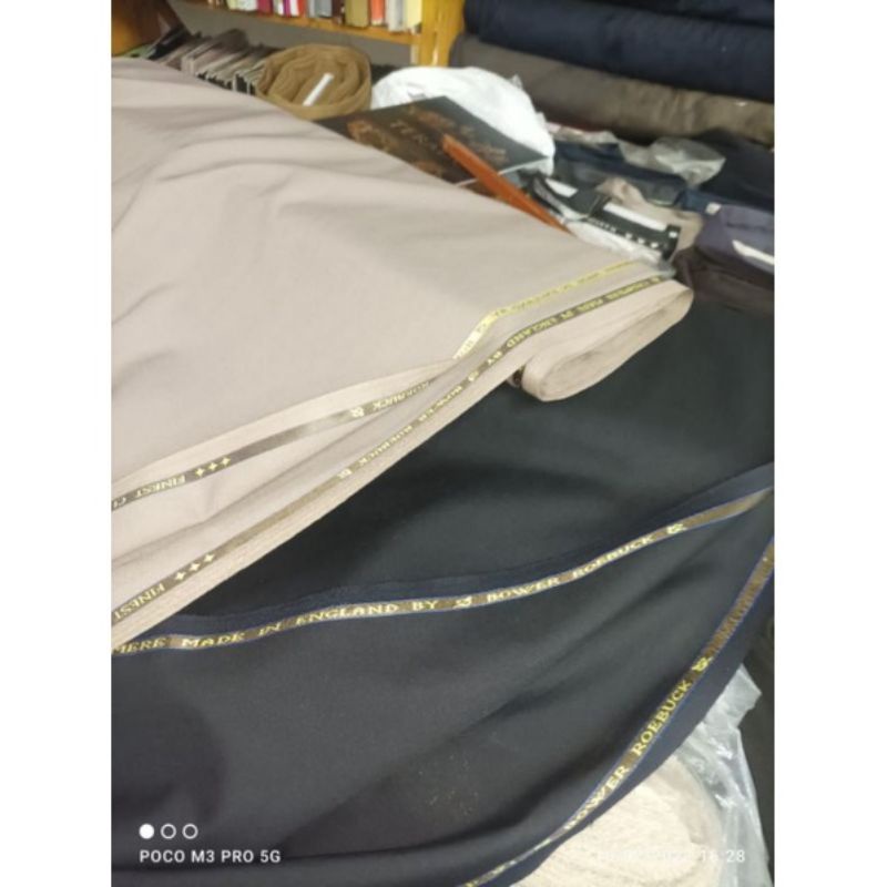 kain wool asli bahan pdh polisi terbaik