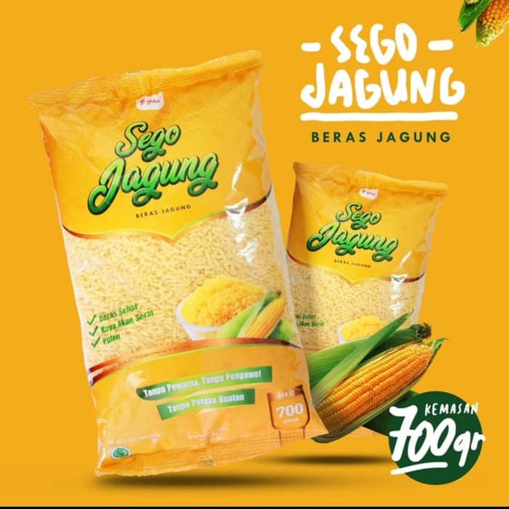 

Beras Jagung 700gr Corn Rice / Nasi Jagung Premium Rendah Gula Anti Diabetes / Sego Jagung Murah Bagus Untuk Diet Kesehatan