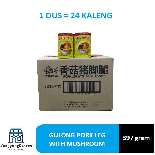 

1 Dus Isi 24 Kaleng Gulong Pork Leg Mushroom / Kaki Babi 397 gram