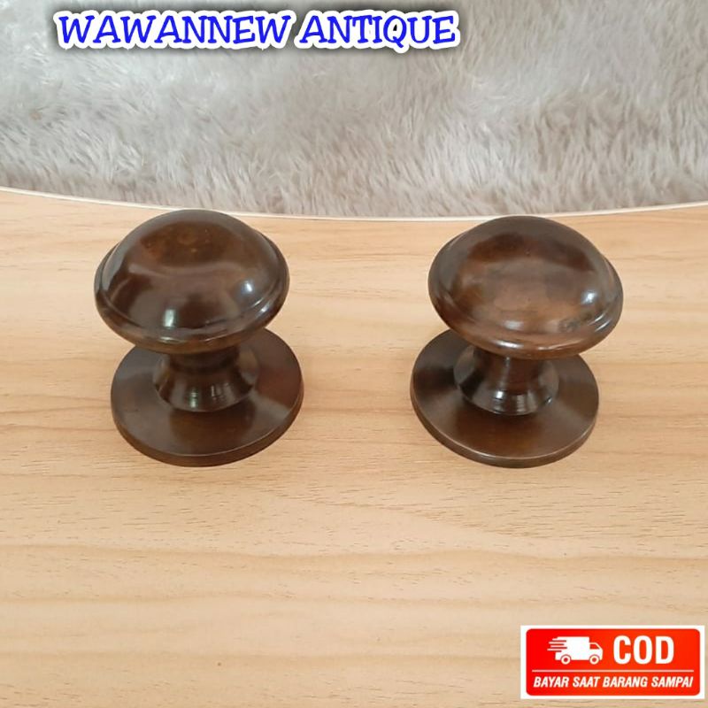 Knop Pintu / Handle Pintu / Gagang Lemari Pintu Rumah Pagar Kuningan 7cm