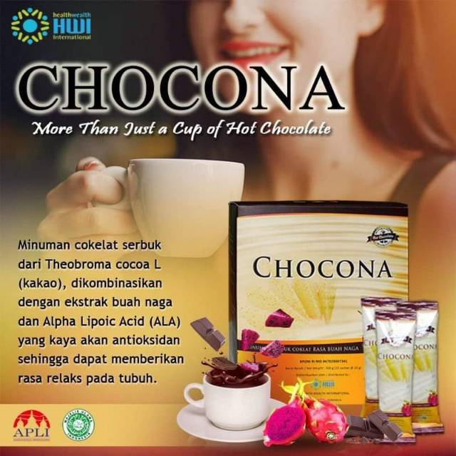 

Chocona minuman coklat penghilang stres original HWI