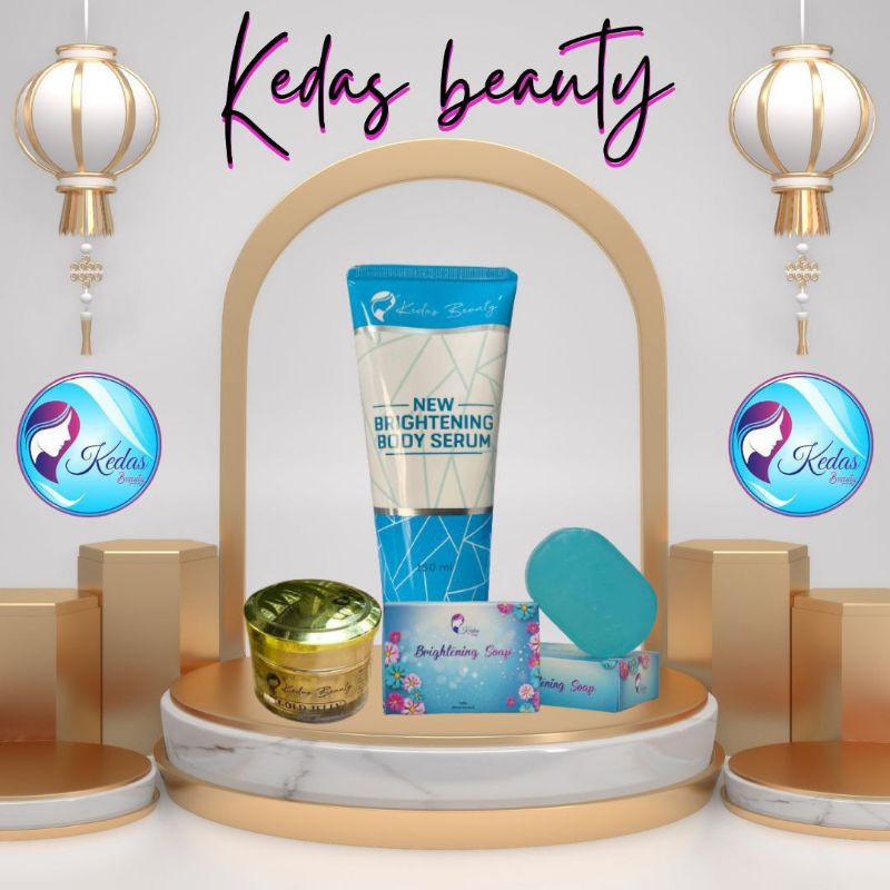 Paket Kedas Beauty Original 100% / serum kedas beauty/ scrub kedas beauty