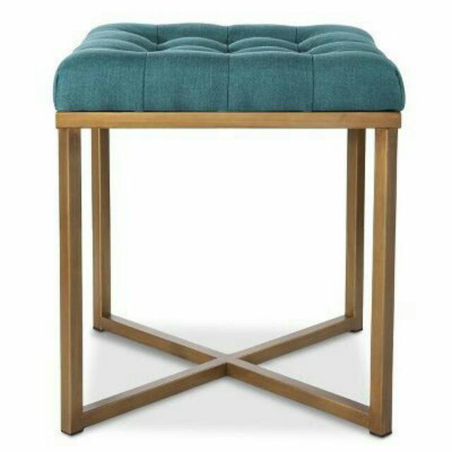 tufted Ottoman minimalis kursi sofa kamar tidur ruang tamu cafe resto coffee table unik simple