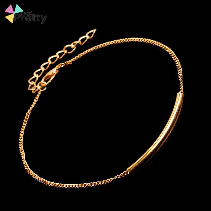 Vintage Fashion Metal U Tube Anklet Beach Summer Alloy Anklet - PD