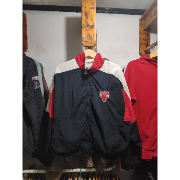 jacket windbreaker Chicago bulls x starter vintage second