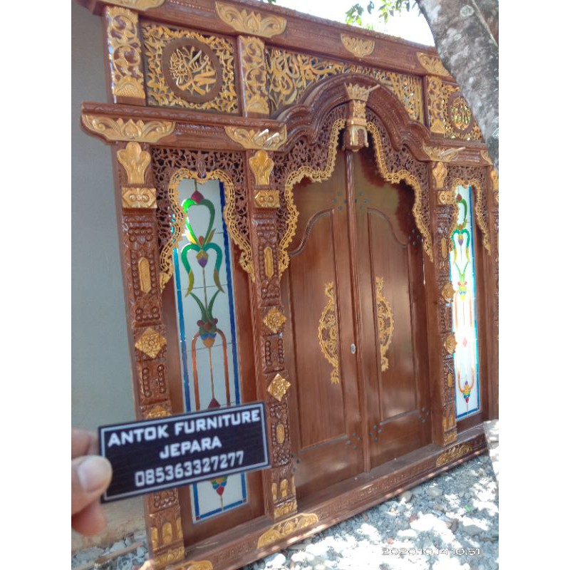 Pintu gebyok jati furniture Jepara