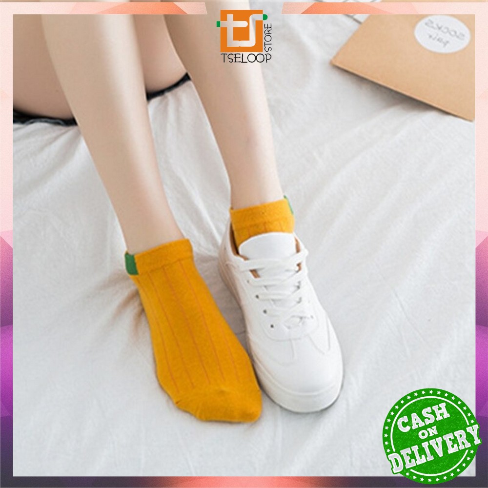OFM - P55-P58 Kaos Kaki Pendek Dewasa / Kaos Kaki Semata Kaki Polos / Kaos Kaki Ankle Wanita Motif-6
