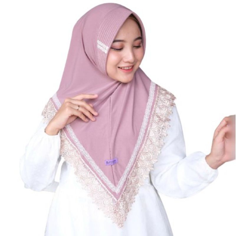 HIJAB RAFILAH RENDA SAFINA PRADA JERSEY STELLA PREMIUM